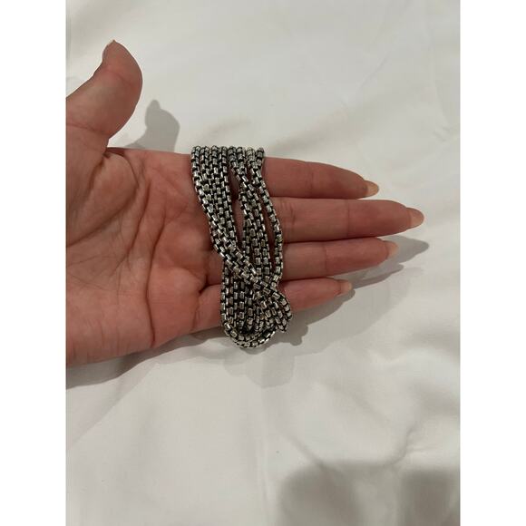 David Yurman Box Chain Eight Row Bracelet - Picture 2 of 8